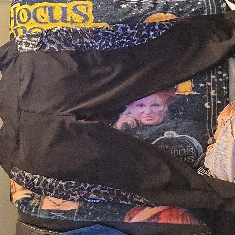 Black.and silver toga pants